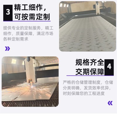 厂家现货 304不锈钢中厚板激光切割来图制作割圆割方折弯卷圆焊接图2