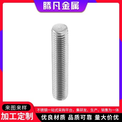 304不锈钢牙条 丝杆通牙螺丝厂家 不锈钢高强度牙棒 螺纹牙条牙棒图2
