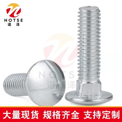 诺泽304不锈钢马车螺丝螺栓方颈半圆螺丝 M5M6M8M10M12配件球头图2