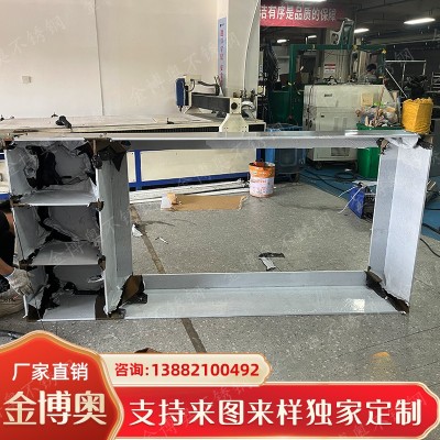 不锈钢展示柜办公室客厅嵌入式电视柜壁龛轻奢家具定制图4