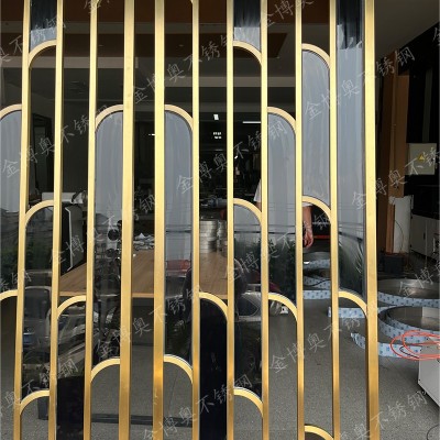 金博奥 不锈钢景墙屏风 酒店别墅装饰隔断 款式新颖美观 建筑家装用