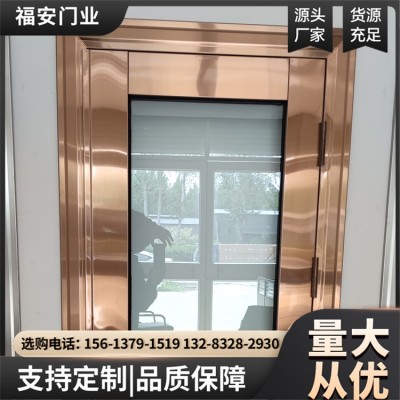 不锈钢玻璃隔热防火门 抗压力性能较好 多种风格图2