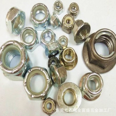 厂家现货供应5/16 1/4尼龙防松锁紧法兰螺母 法兰尼帽 活动法兰帽图2