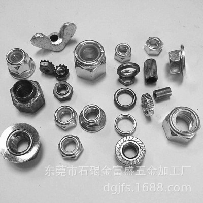 厂销尼龙法兰防松螺母1/4 非金属六角防松锁紧螺母 非标细牙尼帽图4