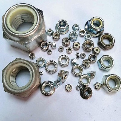 厂销尼龙法兰防松螺母1/4 非金属六角防松锁紧螺母 非标细牙尼帽图2