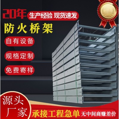 梯式热镀锌不锈钢防火桥架厂家铝合金热浸锌喷塑大跨距电 缆桥架槽图3