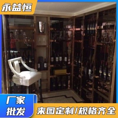 316/304 挡风屏风不锈钢隔断 入户置物玄关 酒店套房摆设装置 永益恒图4