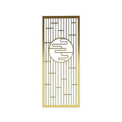 轻奢玻璃屏风隔断家装客厅不锈钢屏风镂空遮挡玄关装饰隔断座屏图5