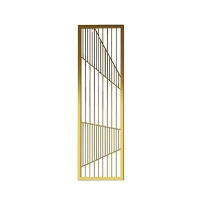 不锈钢屏风金属隔断金色镂空入户客厅屏风轻奢餐厅立柱玄关格珊图5