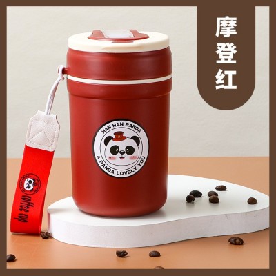创意高颜值不锈钢保温杯小巧便携双层隔热直饮杯上班族随手咖啡杯图2