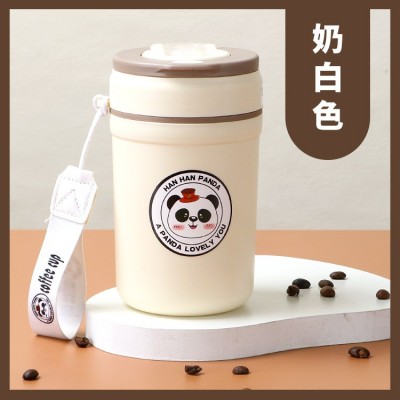 创意高颜值不锈钢保温杯小巧便携双层隔热直饮杯上班族随手咖啡杯图3