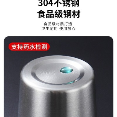 跨境304不锈钢啤酒杯工业风ins水杯单层冷饮杯logo金属口杯随手杯图4
