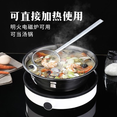 304不锈钢盆无磁厨房码斗加厚商用烘焙打蛋盆配菜小盆拌料盆汤碗图4