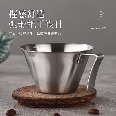 304不锈钢量杯意式浓缩咖啡杯带刻度100ml彩色萃取杯小量杯盎司杯图2