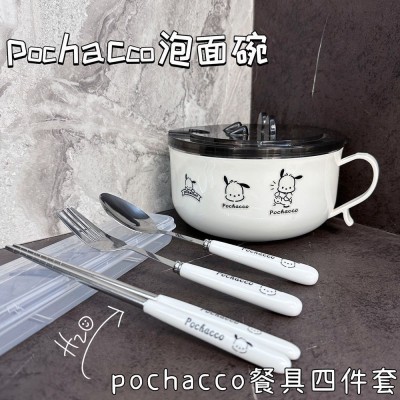 304不锈钢泡面碗带盖ins日系大容量可沥水方便面碗宿舍学生饭盒图4