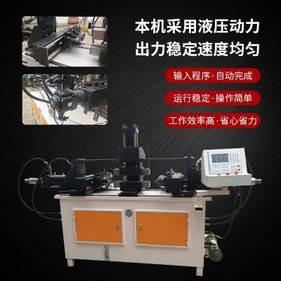 不锈钢缩管机 圆管液压对接缩口缩径 东莞双头三工位缩扩管机厂家图2