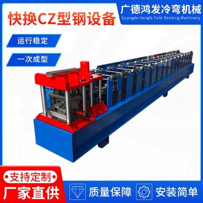 厂家全自动快换CZ型钢成型设备 金属成型机械设备 冷弯成型设备图2