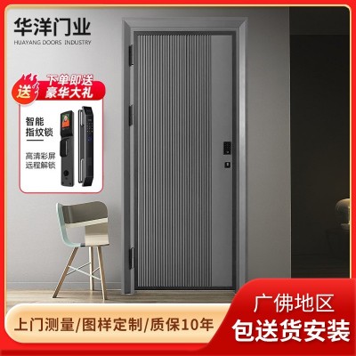 304不锈钢门 商品楼韩式门 甲级通风门中门 简约家用防盗门入户门