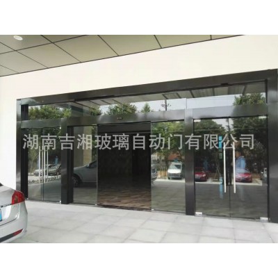 长沙自动门 电动电动地弹簧门 钢化玻璃门 铝合金不锈钢玻璃门图4