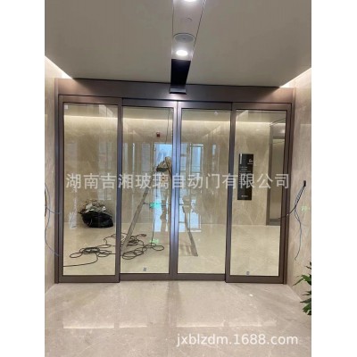 长沙自动门 电动电动地弹簧门 钢化玻璃门 铝合金不锈钢玻璃门图3