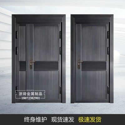防盗门入户门批发不锈钢铜门家用别墅大门子母进户门单开门客厅门图3