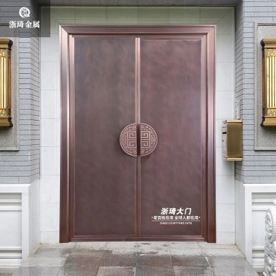 防盗门入户门精雕铸铝门进户门不锈钢别墅大门庭院大门甲级防盗门图3