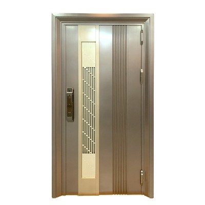 轻奢风韩式不锈钢入户大门304不锈钢家用防盗入户门通风韩式门图5