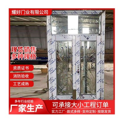 304不锈钢门大门双开门单门家用别墅入户门消防门不锈钢防盗门图4