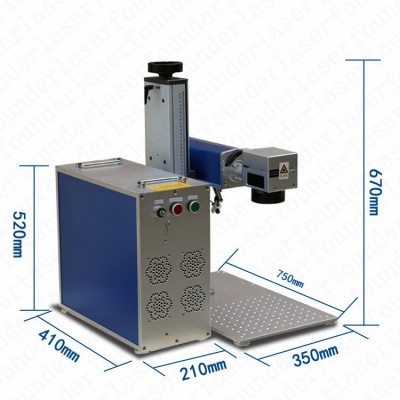 20w分体式光纤激光打标机30w 50w便携式不锈钢金属铭牌打码刻字机图5