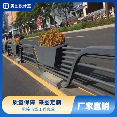 不锈钢花箱护栏市政道路隔离组合花槽户外铁艺户外花坛种植箱图3