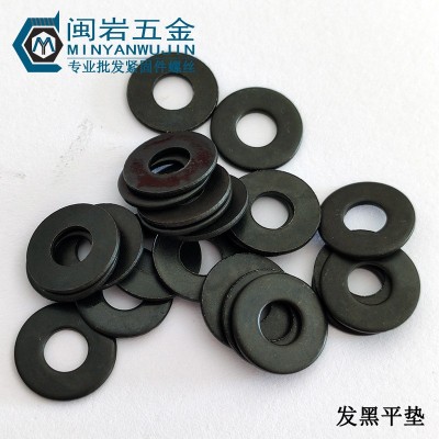 现货供应发黑平垫圈M2~M6 黑色垫圈 铁煲黑平垫 小规格图4