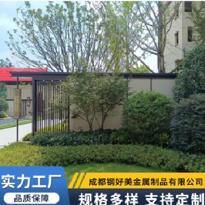 新中式不锈钢铝艺屏风 简约时尚符合现代审美广泛使用 钢好美图3