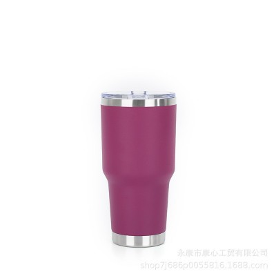 跨境专供304不锈钢冰霸杯30oz车载汽车杯水杯保温杯保冷杯吸管杯图5