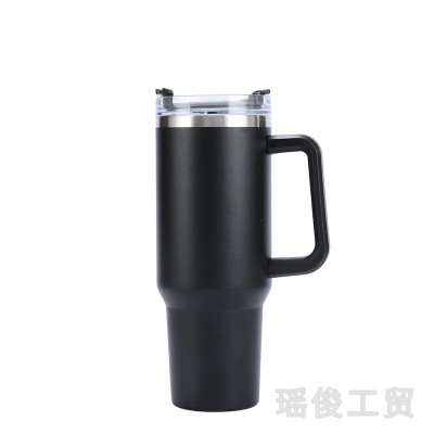 跨境大容量40oz冰霸杯304不锈钢保温水杯汽车杯手柄吸管杯啤酒杯图4
