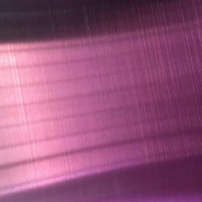 不锈钢彩色板拉丝玫瑰红图2