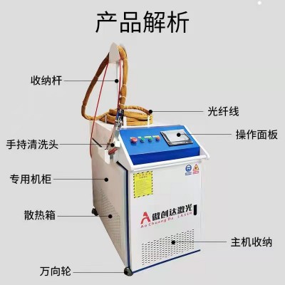 手持式激光清洗机激光除锈机金属油漆铁件不锈钢模具去污机图4
