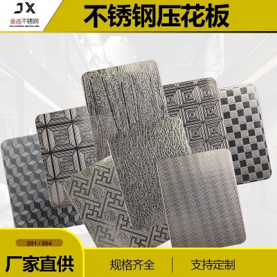 压花不锈钢 立方体回型大方格自由纹树纹金钱花木纹石纹珠光门板图3