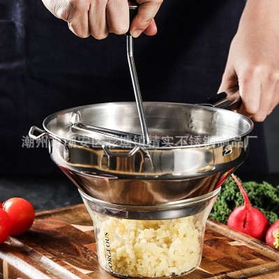 压土豆泥器 土豆压不锈钢压薯器 烘焙捣碎器宝宝辅食厨房工具创意图3