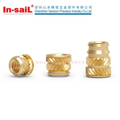 厂家直销公制英制铜嵌件IUB-M3-1 IUB-440-1热熔滚花螺母量大优惠图2