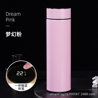 智能测温304不锈钢保温杯会议礼品商务礼品真空直身杯图3