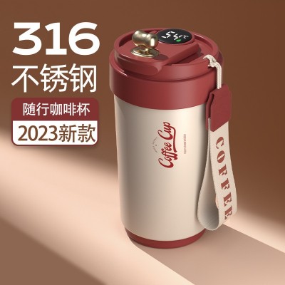 礼品内喷陶咖啡杯保温 316不锈钢水杯便携智能随手杯无印刷可刻字图3