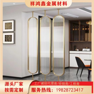 【成都厂家】专业制作高端不锈钢屏风夹丝夹胶艺术玻璃屏风可订做图2