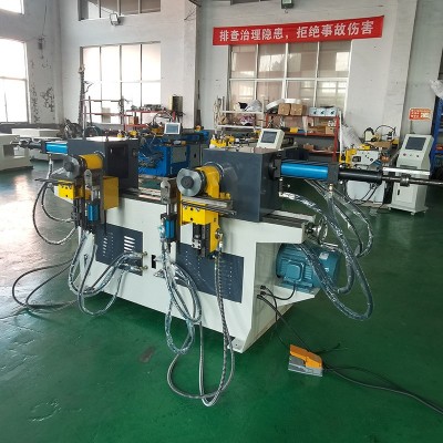 38双弯不转角弯管机 圆管方管全自动双头弯曲加工设备供应双弯机图2