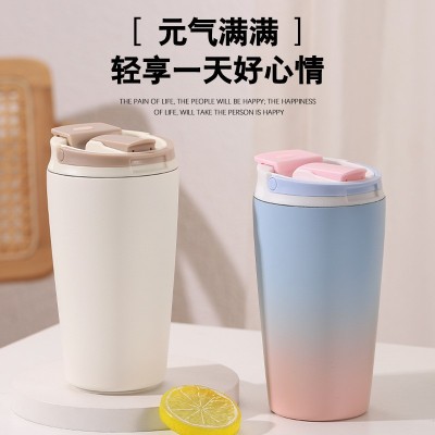 随手杯水杯保冷咖啡杯女生高颜值男士不锈钢保温杯夏季随行杯子图3