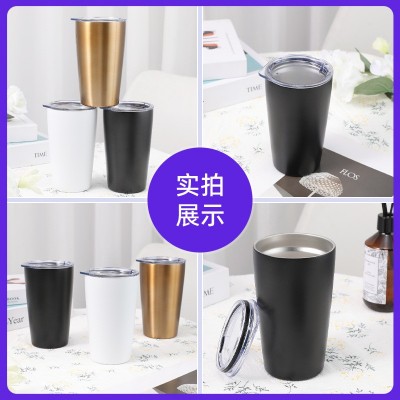 高颜值咖啡杯便携随行直饮杯不锈钢女学生车载杯ins网红杯批发图2