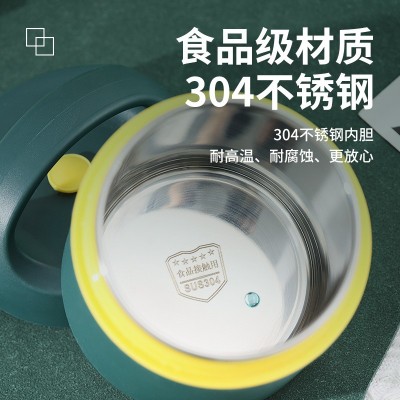 304不锈钢迷你早餐杯密封提手保温便携户外牛奶随手杯汤罐马克杯图4