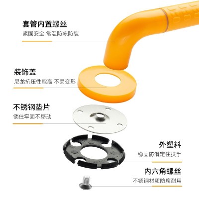 卫生间防摔扶手浴室无障碍厕所防滑栏杆马桶不锈钢残疾人老人一字