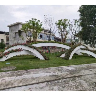 304镜面抛光不锈钢雕塑，异形钢结构加工 各种金属制品图4