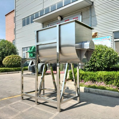 全不锈钢调料粉搅拌机 辣椒粉调味品混合机 卧式304不锈钢搅拌机图3