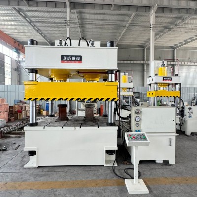 400T三梁四柱液压机 不锈钢成型油压机 锚杆托盘压力机 河北定制图1